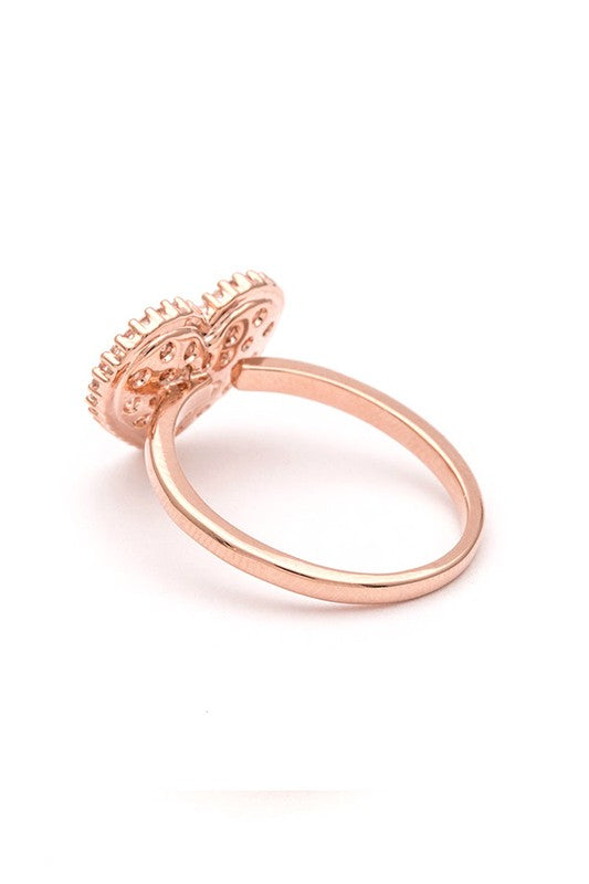 CZ Heart Ring