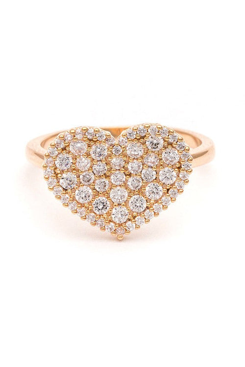 CZ Heart Ring