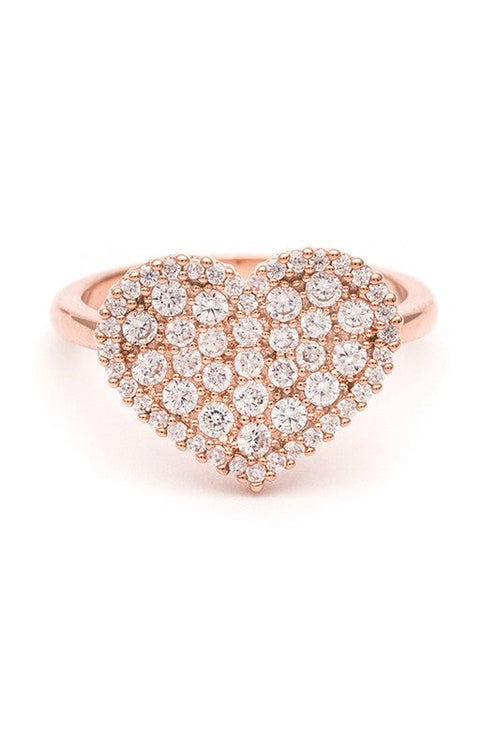 CZ Heart Ring