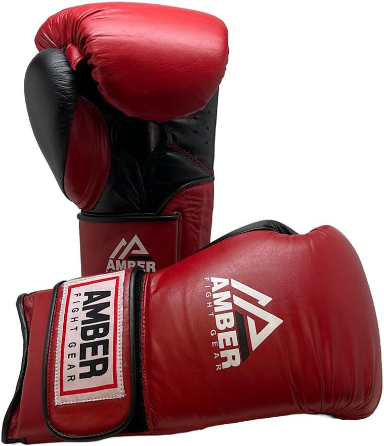 Renegade v1.0 Pro Hook & Loop Leather Boxing Gloves, Durable, Ideal