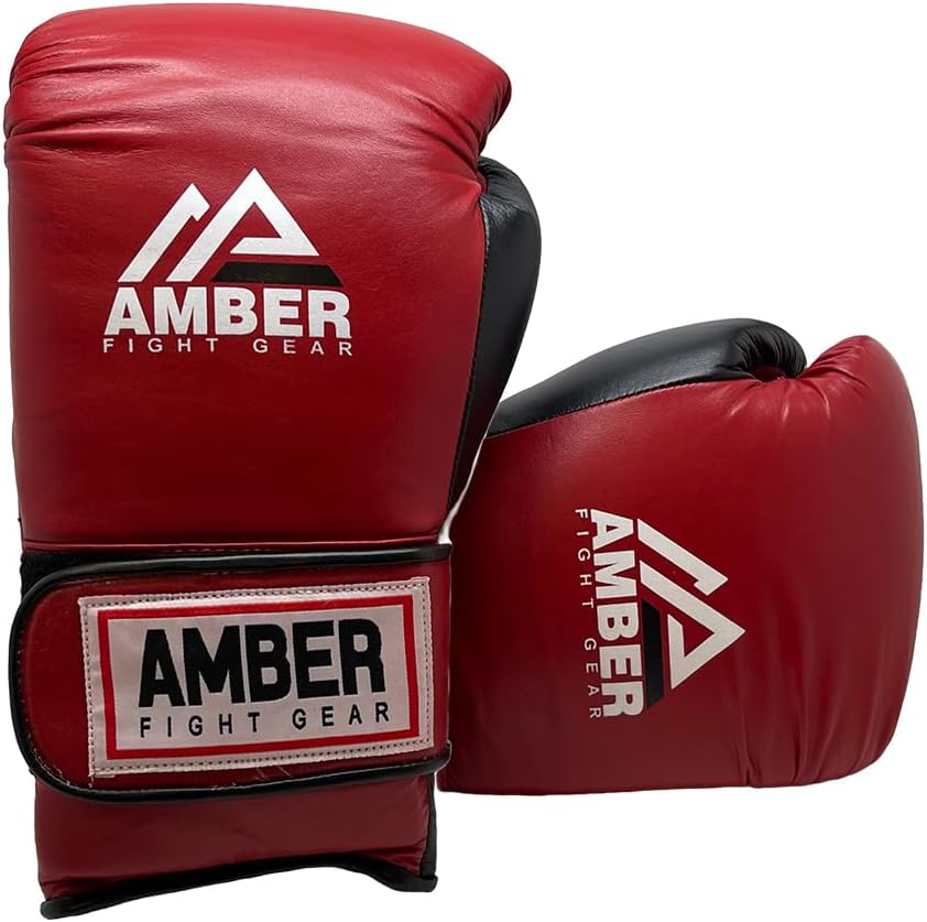 Renegade v1.0 Pro Hook & Loop Leather Boxing Gloves, Durable, Ideal