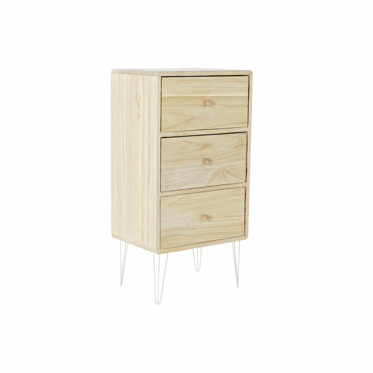 Chest of drawers DKD Home Decor Natural Metal Paolownia wood (40 x 29